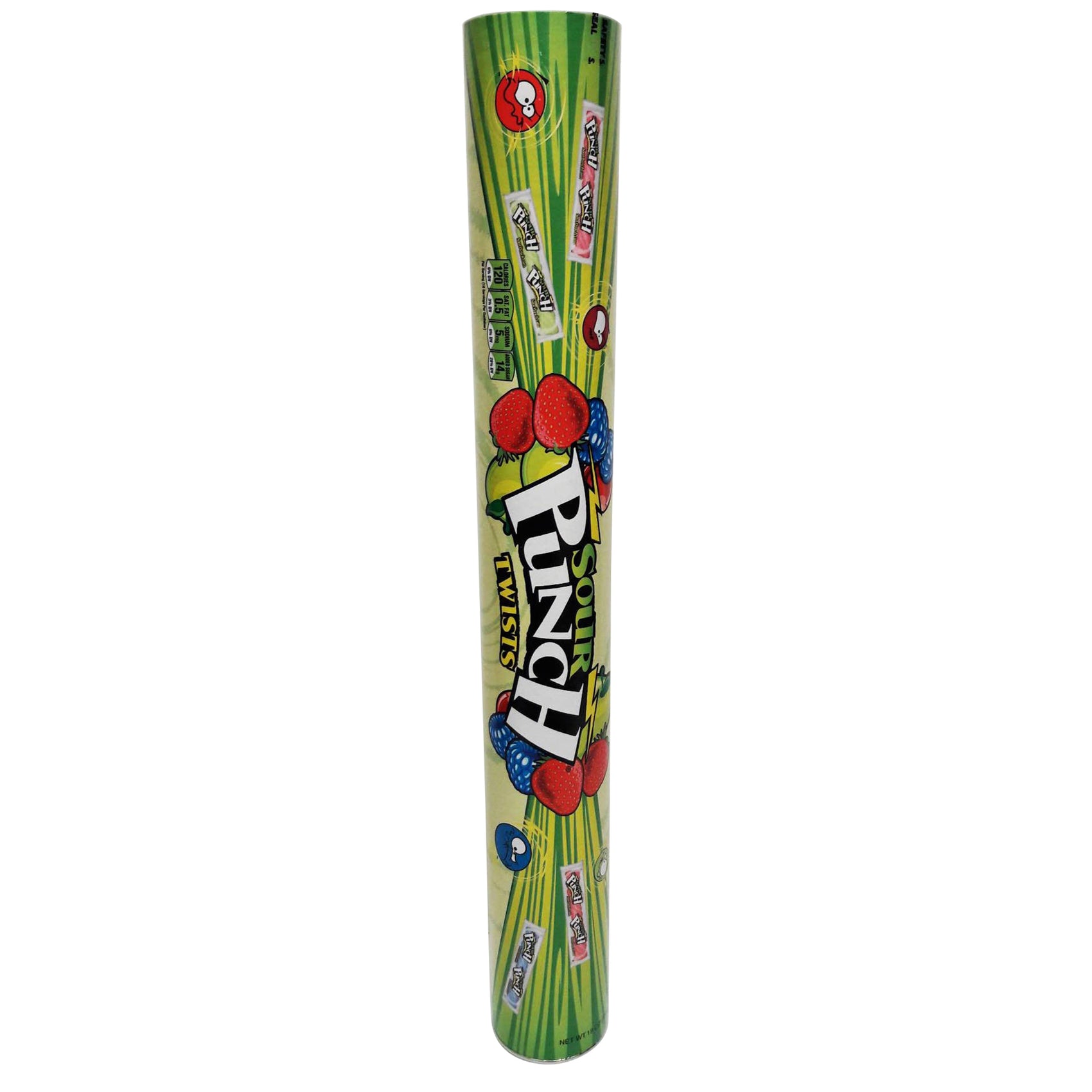 24" Mega Candy Tube, Sour Punch, 16.45oz Tube, 6ct