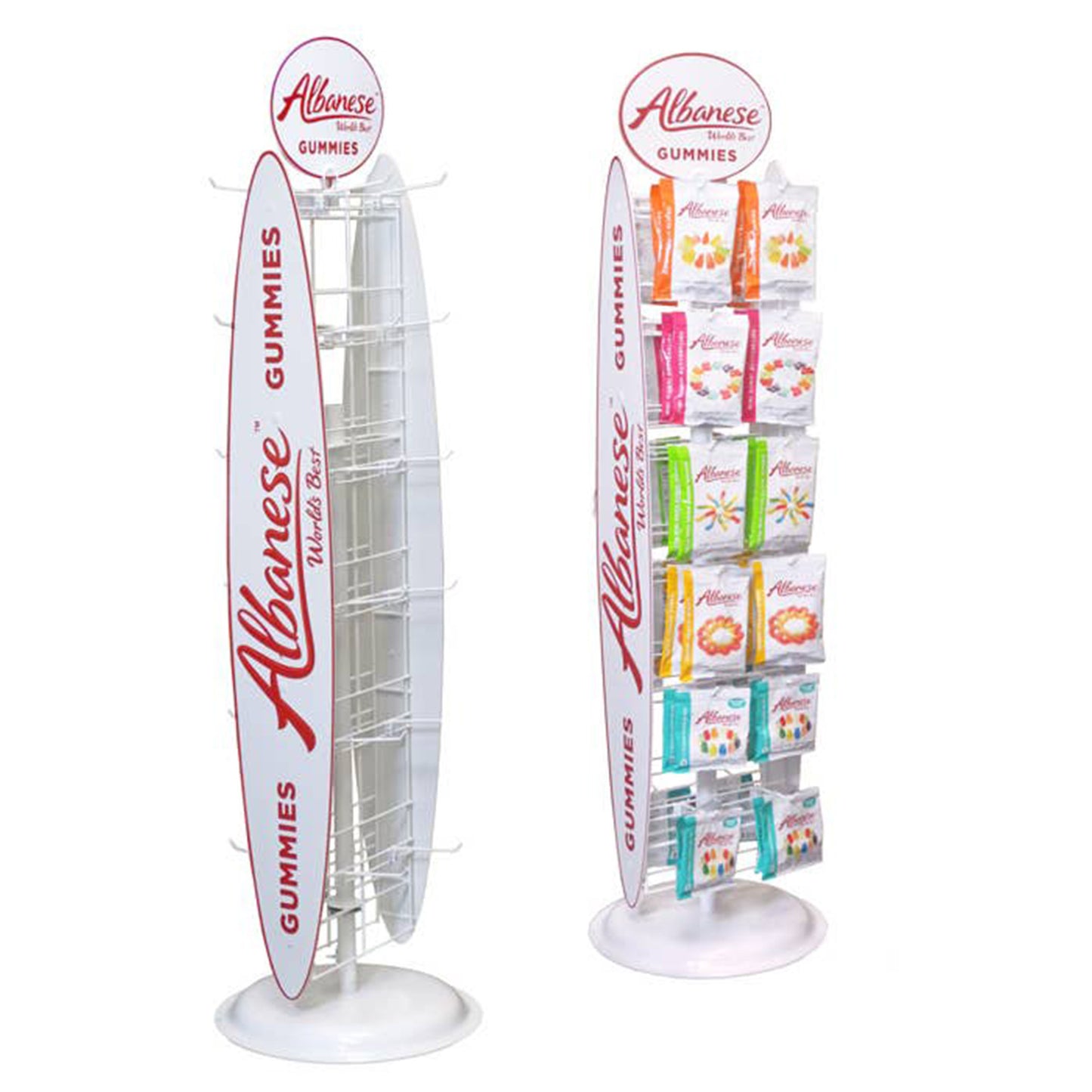 Display, Albanese includes 12 Cases of Albanese Flavors