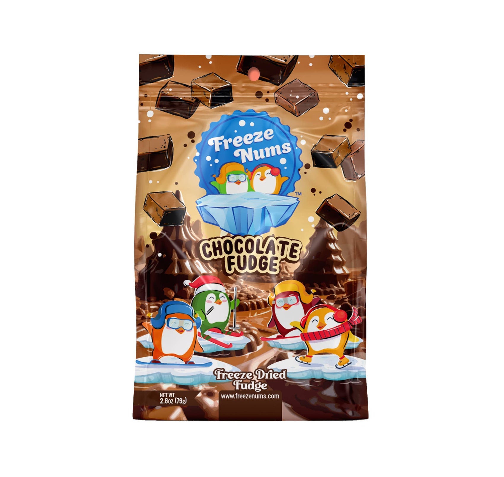 Freeze Nums, Chocolate Fudge 2.8oz, 12ct