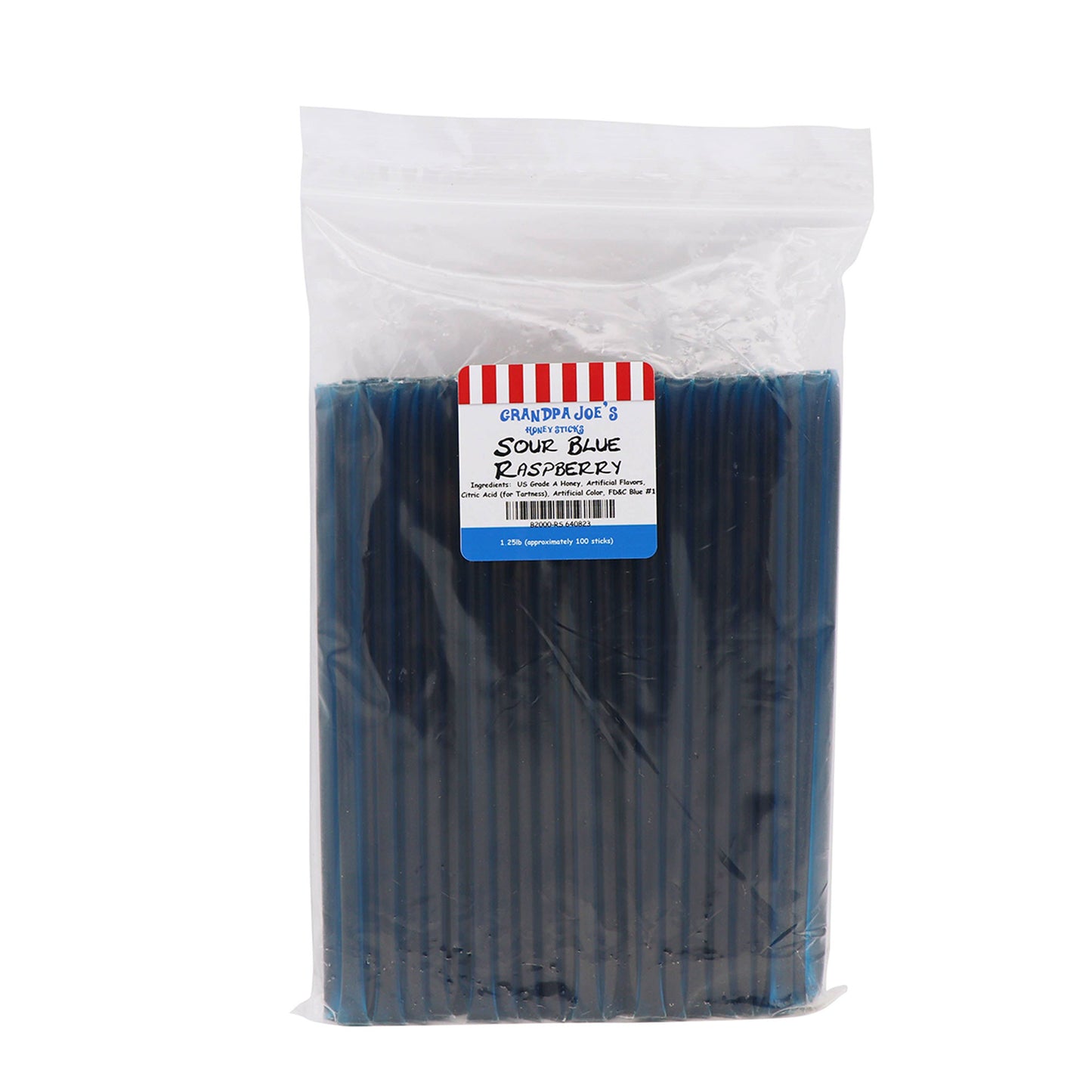 Honey Sticks Sour Blue Raspberry, 100ct Sticks