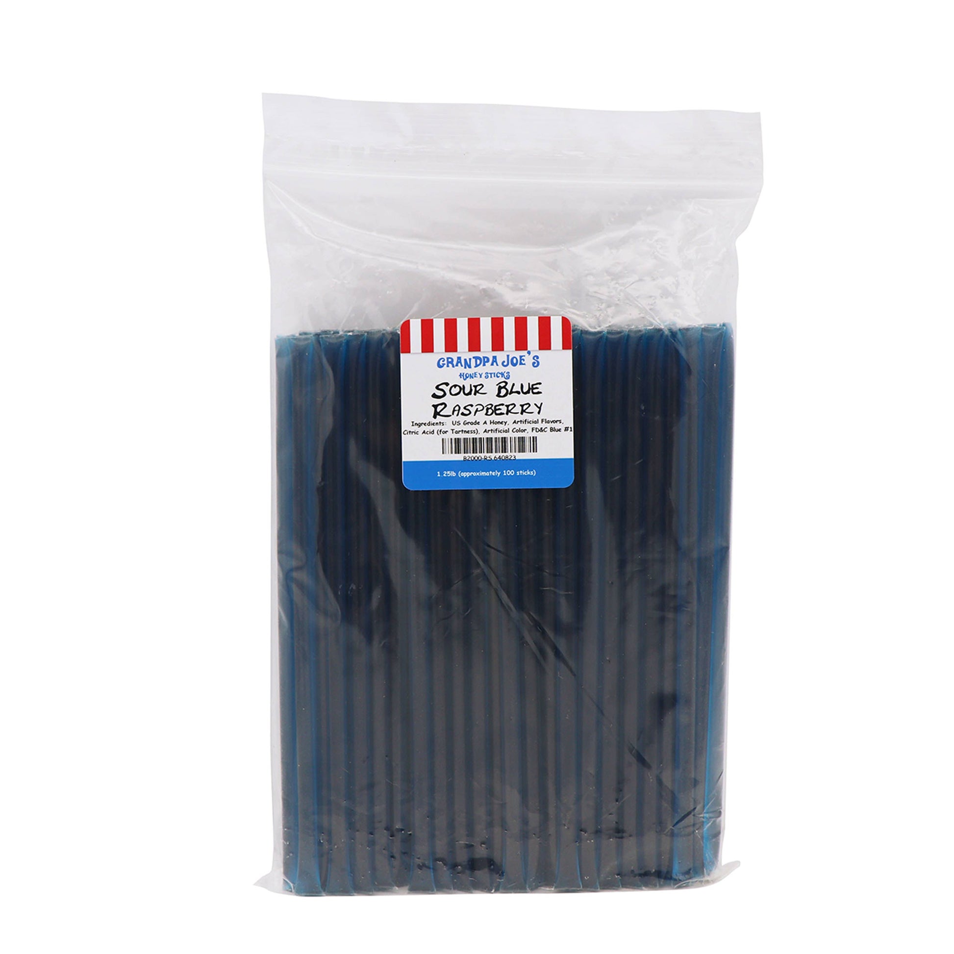 Honey Sticks Sour Blue Raspberry, 100ct Sticks