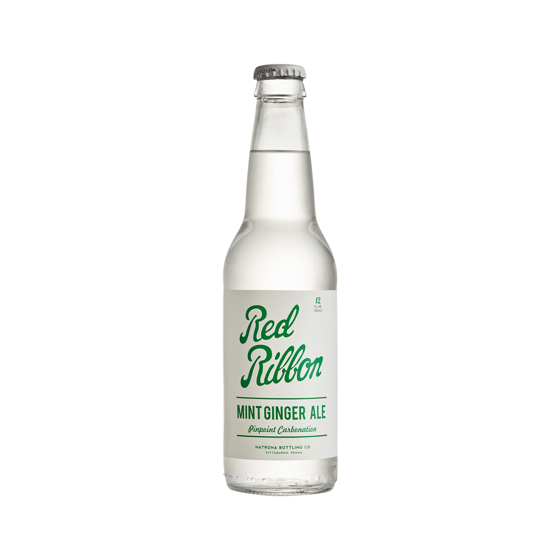 Red Ribbon Mint Ginger Ale, 12 Fl oz, 12ct Bottles