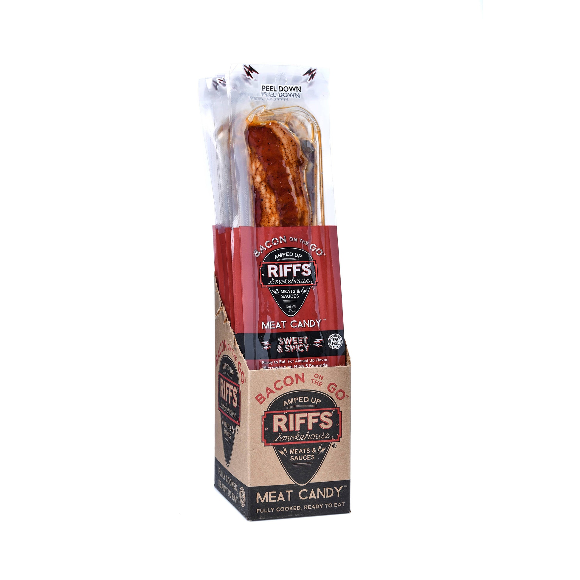Riff Bacon on the Go, Sweet & Spicy, .7oz, 12ct Box