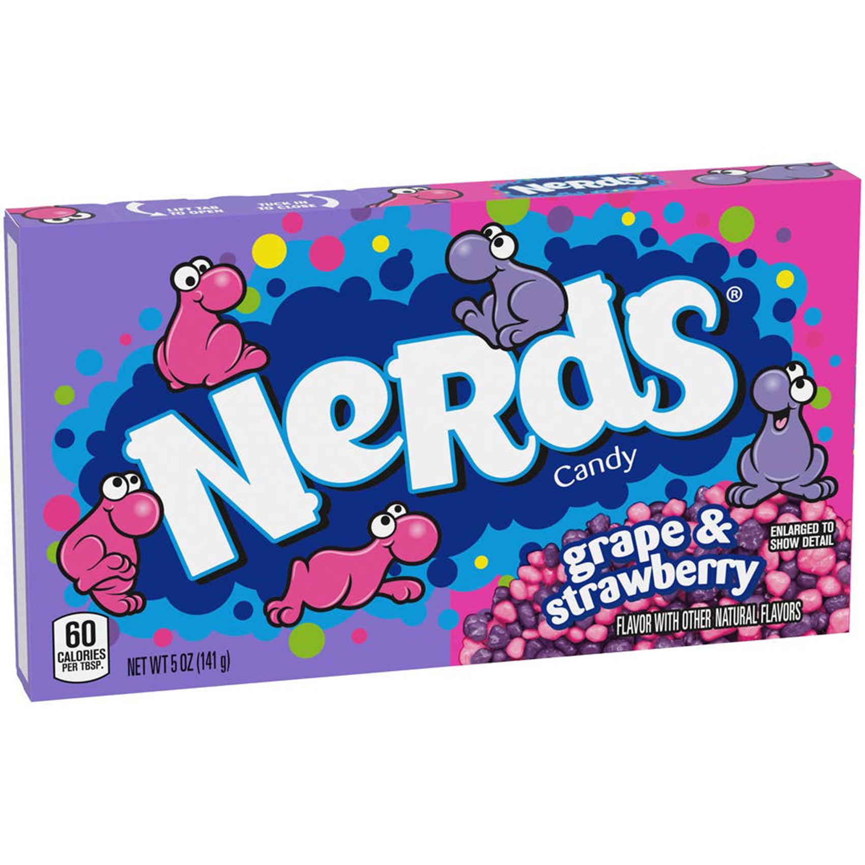 Nerds Theater Box, Grape & Strawberry, 5oz, 12ct Case