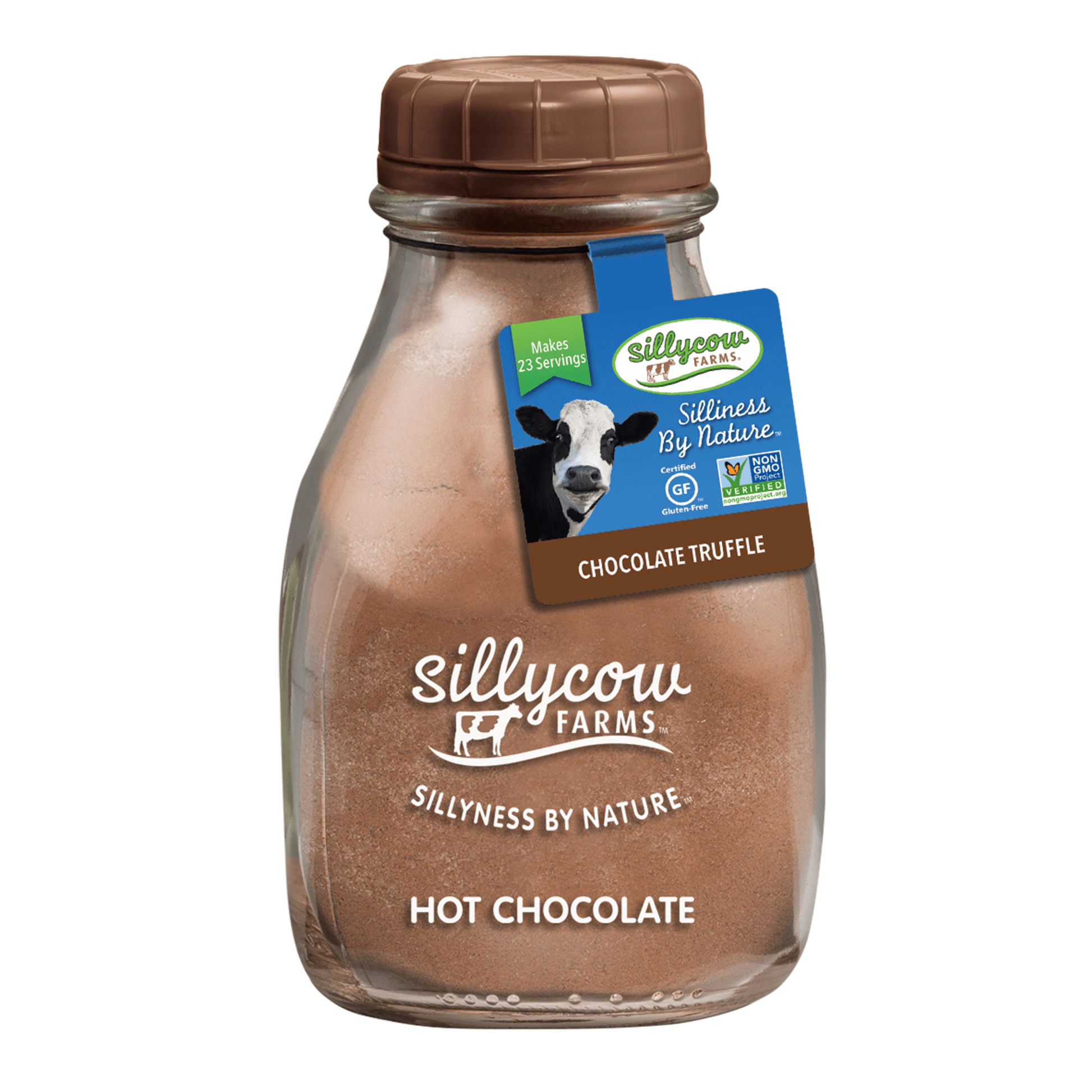 Sillycow Truffle Hot Chocolate, 16.9oz Jar, 6ct