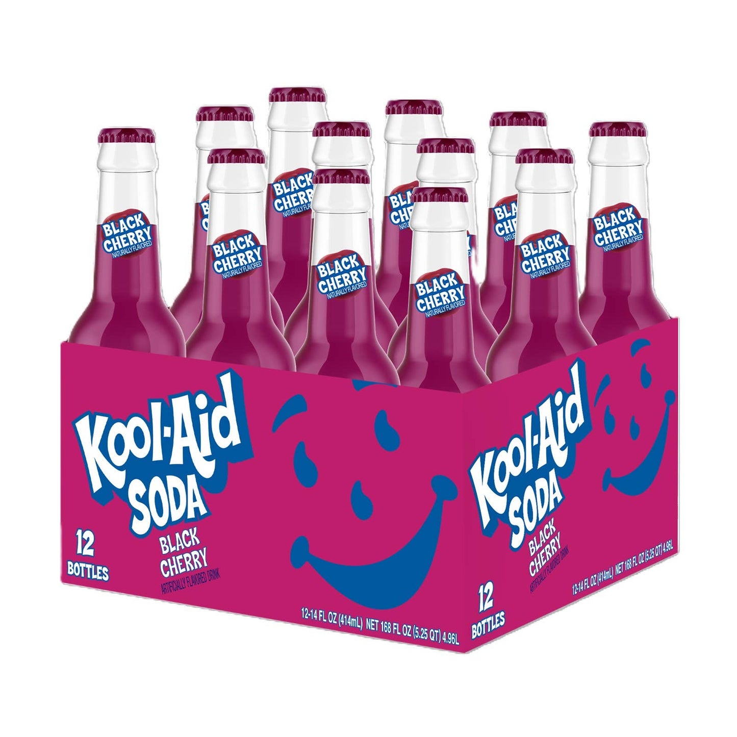 Kool-Aid Soda Blue Raspberry Lemonade 12ct Glass