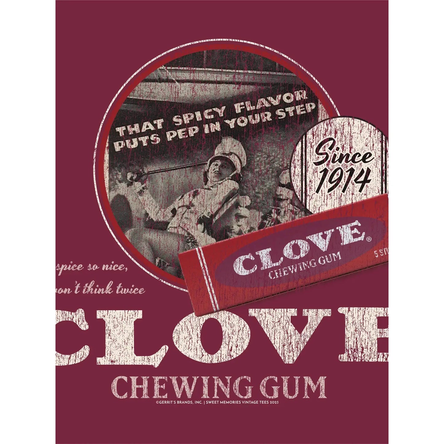 Clove Gum, A Spice So Nice, Vintage T-Shirt, Tee