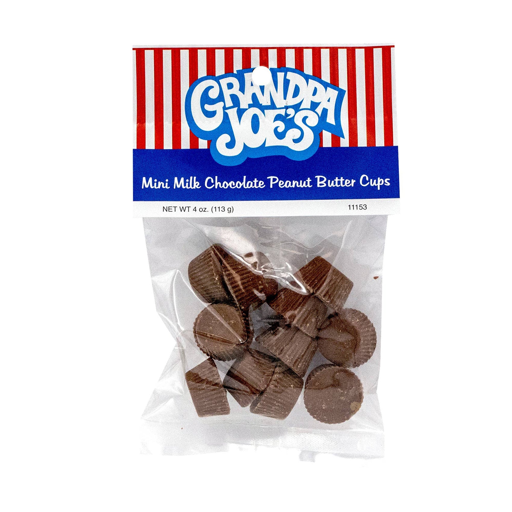 Grandpa Joe's Peg Bag, Mini Milk Choc PB Cups, 4oz, 12ct