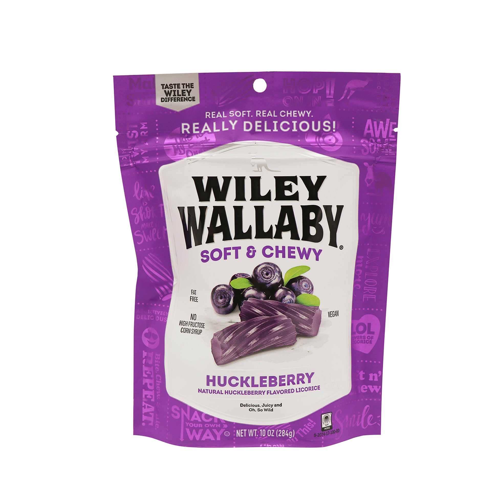 Wiley Wallaby Huckleberry Licorice, 10oz Bag Soft & Chewy