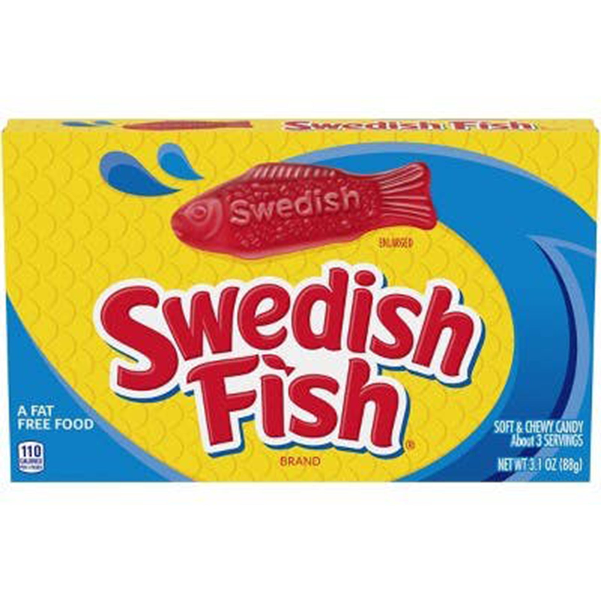 Swedish Fish Red Theater Box, 3.1oz Box, 12ct