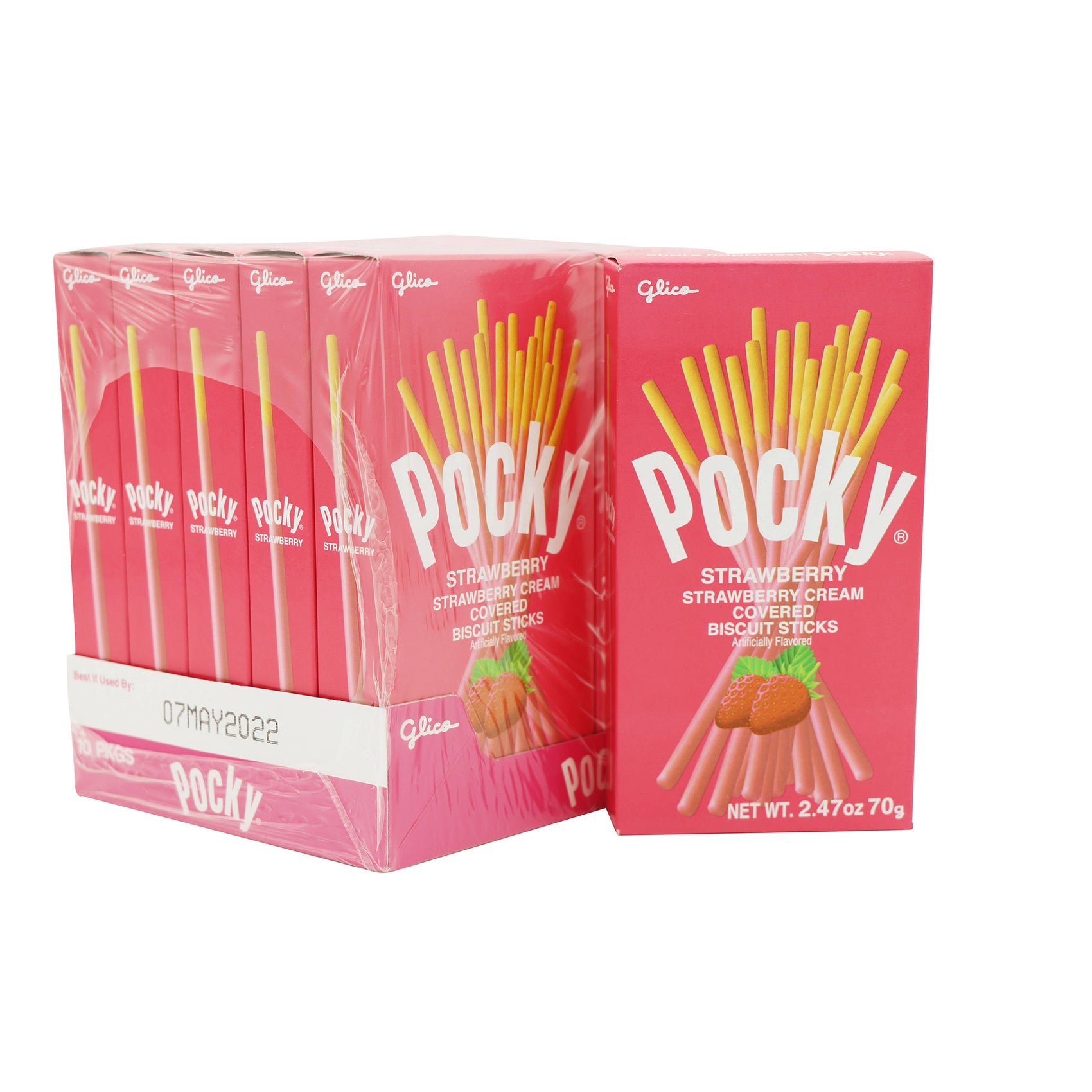 Pocky Strawberry, 70g, 10ct